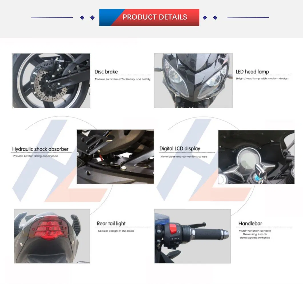 New Fashion 3000W Electric Motorcycle for Sale