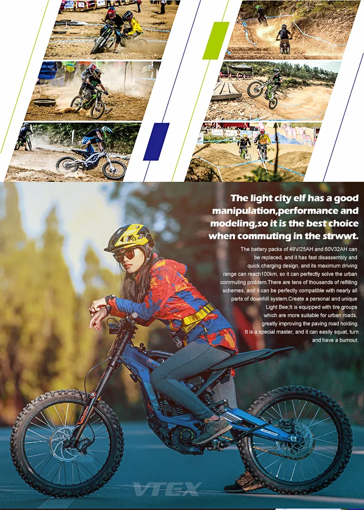 2020 Youth Ebike Kids off Road Sur Ron Light Bee X Electric Motorcycle