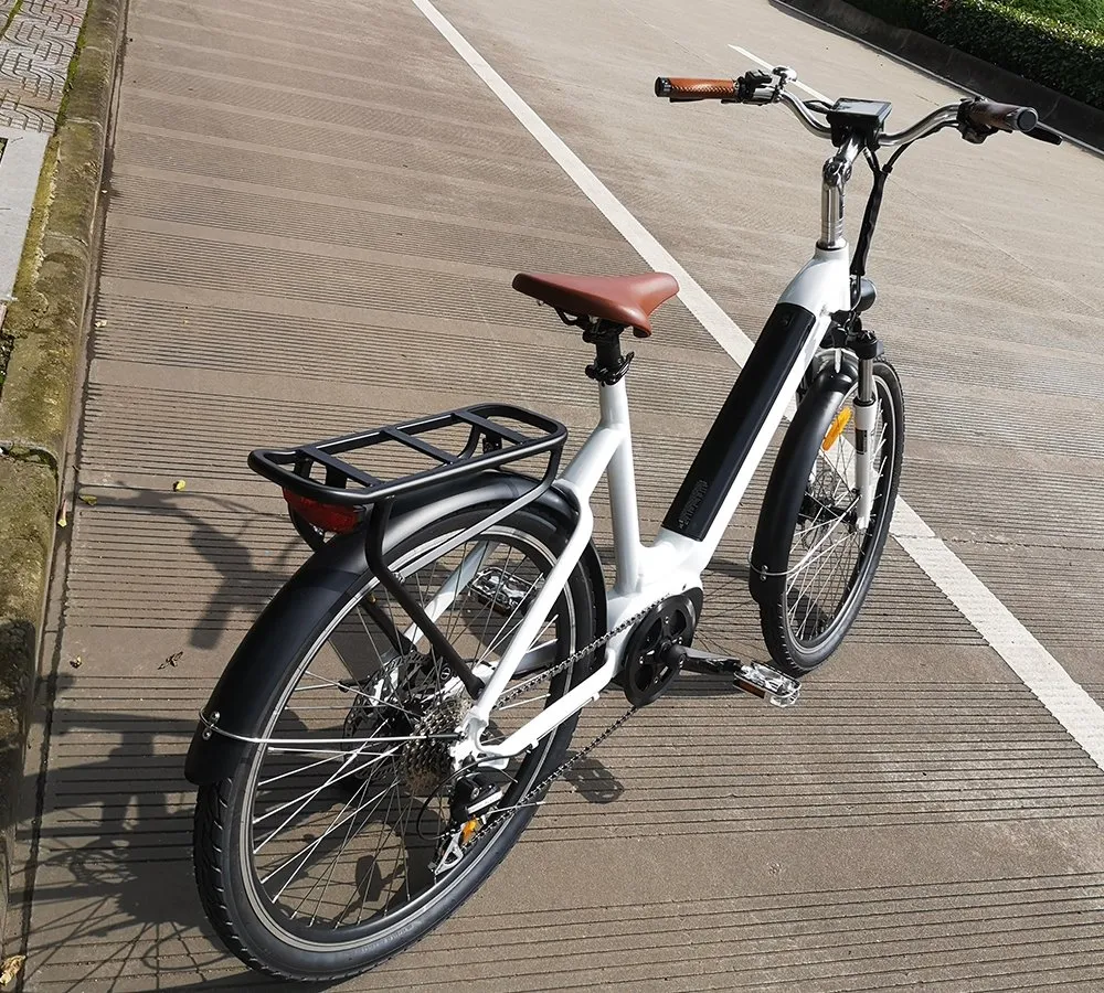 Pedal Assisted City Electric Bike 700c for Woman