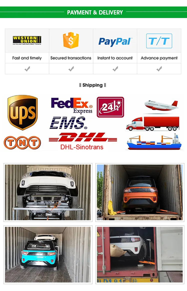 Popular Electric Car with Solar Panel and EEC DOT Certification Approved Can Be Do Rhd Drive Model The Lowest Price