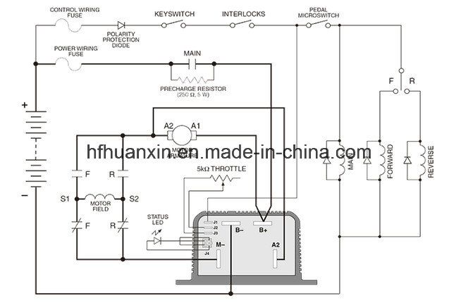 1204m-5305 Curtis Controller 36V / 48V - 325A Motor Controller