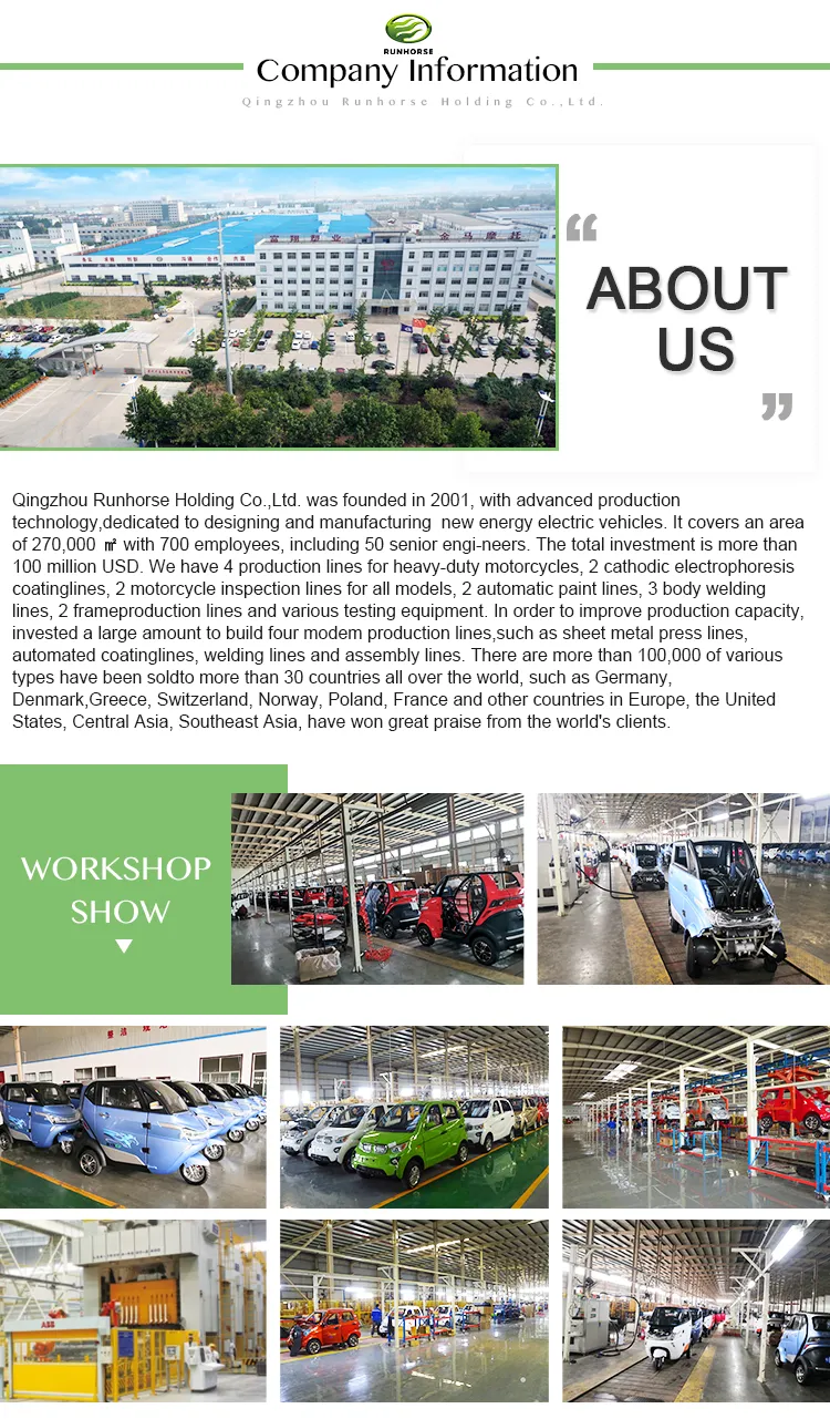 Runhorse Electric New Delivery Cars for Sale Automatic Luxury