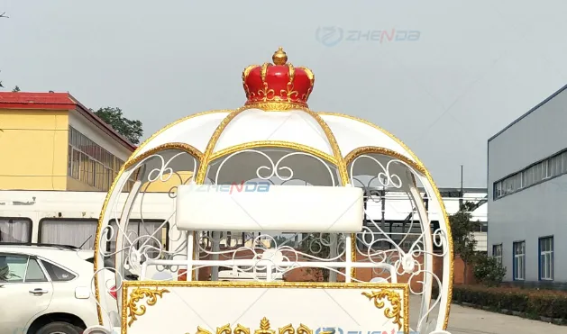 Special Transportation Wedding Electric Horse Drawn Carriage Color Royal Princess Carriage Car