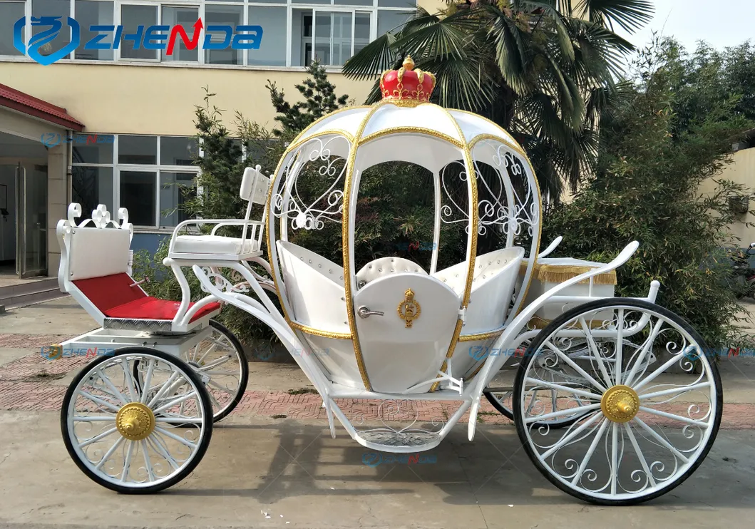 Special Transportation Wedding Electric Horse Drawn Carriage Color Royal Princess Carriage Car