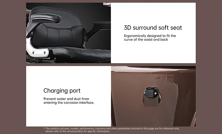 T408-2 Mobile 500W Electric Scooter Mobility Tricycle with Three Wheel for Disabled