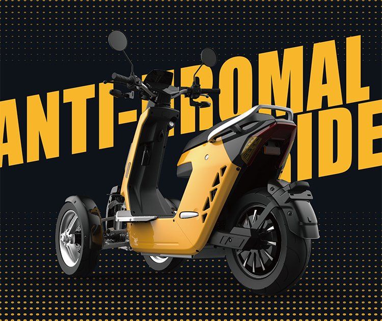 V28 Electric Bicycle Tricycle Reverse Trike Electric Motorcycle Eectric Scooter with EEC