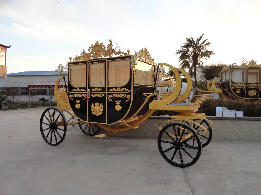 Wedding Luxurious Sightseeing Horse Carriage Used Marathon Horse Carriages for Sale